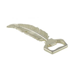 Décapsuleur plume doré