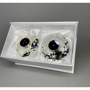 Salière et poivrière cristal 7 cm