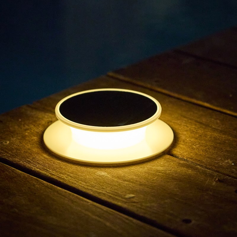 Spot solaire blanc solia