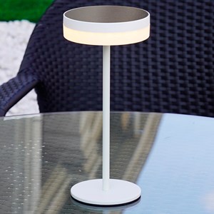 Lampe de table solaire blanc vivia