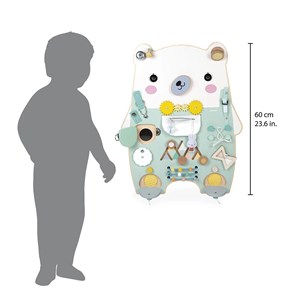 Busy-board ourson en bois