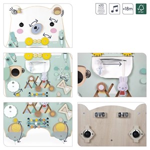 Busy-board ourson en bois