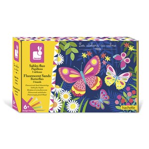 Coffret créatif sables fluo papillons
