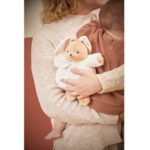 Peluche lapin patapouf crème 17 cm