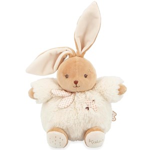 Peluche lapin patapouf crème 17 cm