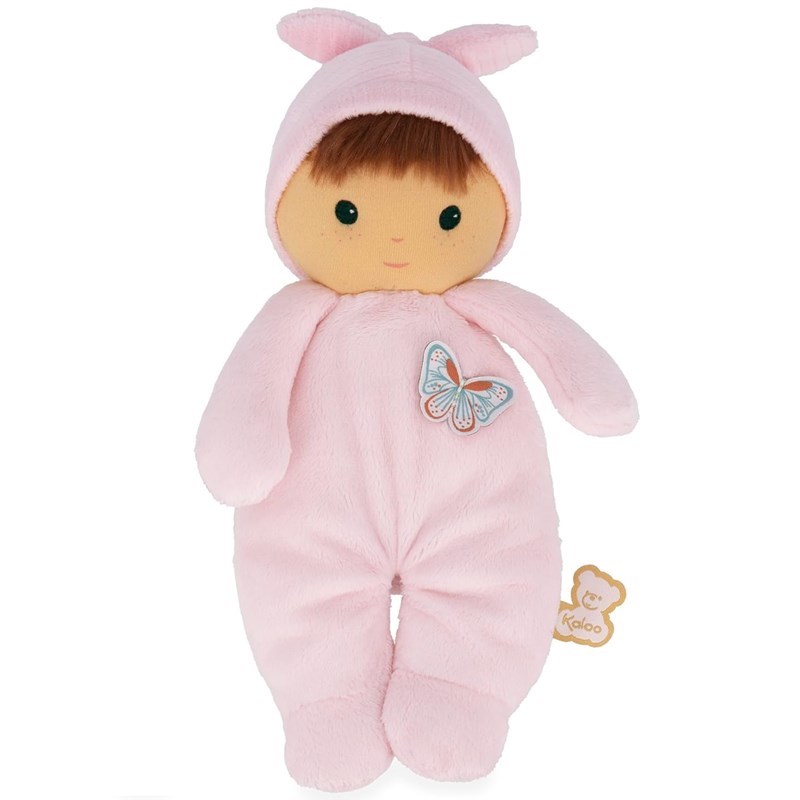 Poupon en tissu camélia