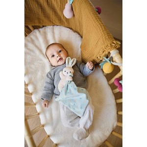 Doudou lapin carré douceur