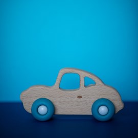 Voiture de course - bleu