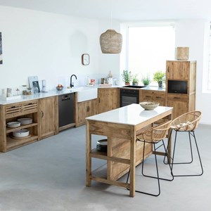 Meuble bas de cuisine en angle epure