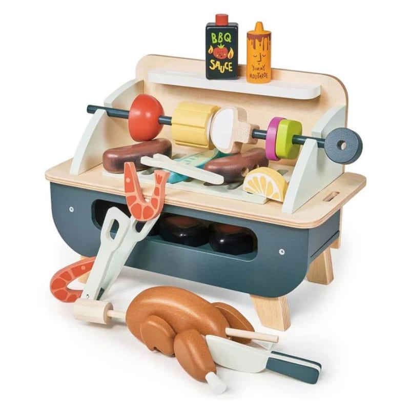 Set de barbecue en bois gris