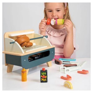 Set de barbecue en bois gris