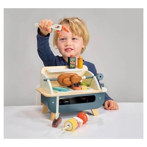 Set de barbecue en bois gris