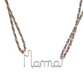 Collier mama tresse argent massif 925