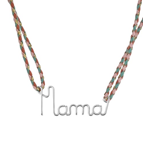 Padam Padam - Collier mama tresse argent massif 925