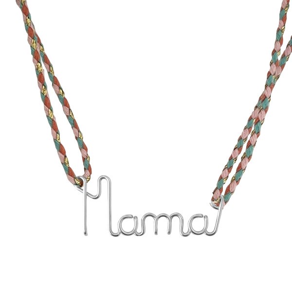 Padam Padam - Collier mama tresse argent massif 925