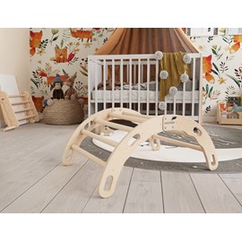 Bascule + arche montessori 2-en-1 enfant