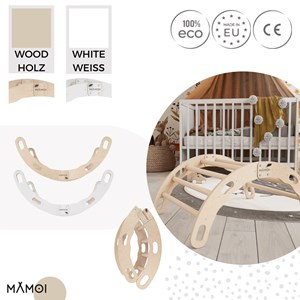 Bascule + arche montessori 2-en-1 enfant
