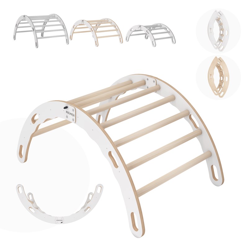 Bascule + arche montessori 2-en-1 enfant (Babykare) - Image 1