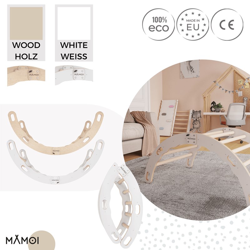 Bascule + arche montessori 2-en-1 enfant (Babykare) - Image 3