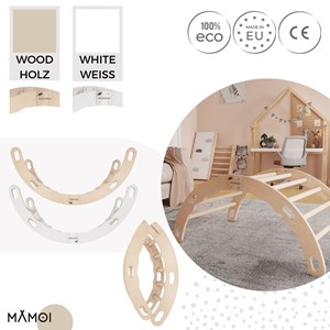 Bascule + arche montessori 2-en-1 enfant