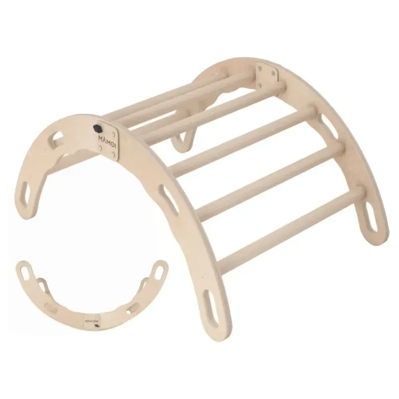 Bascule 2-en-1 montessori pour enfant en bois et contreplaqué bois (Mamoi) - Couverture