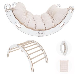 Bascule + arche montessori avec coussins