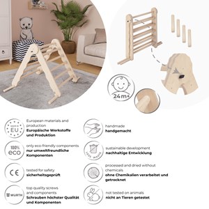 Triangle de pikler bois motricité