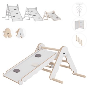 Triangle de pikler et rampe bois