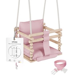 Chaise hamac suspendue bébé en bois