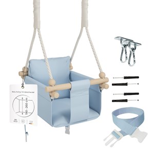 Chaise hamac suspendue bébé en bois