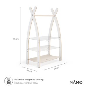 Portant chambre enfant en bois