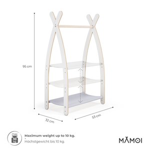Portant chambre enfant en bois
