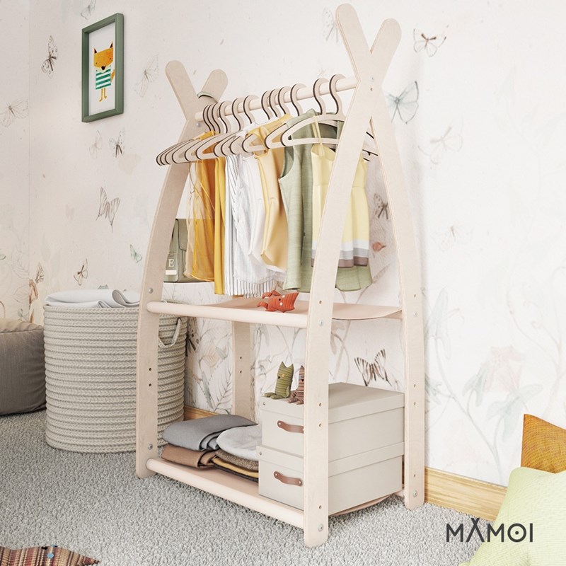 Portant chambre enfant en bois (Babykare) - Image 1