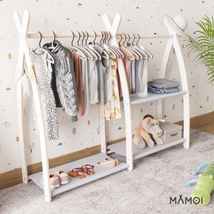 Portant à vêtements enfant – bois