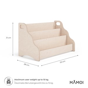 Rangement livre montessori 52×25×64 cm