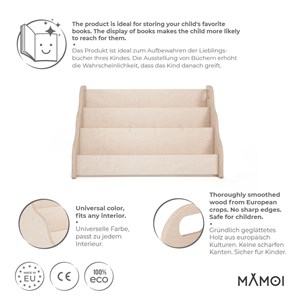 Rangement livre montessori 52×25×64 cm