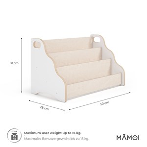 Rangement livre montessori 52×25×64 cm
