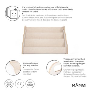 Rangement livre montessori 52×25×64 cm