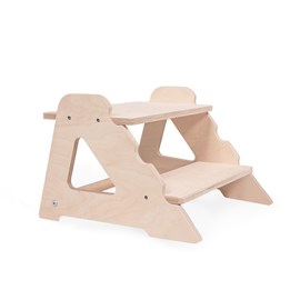 Marchepied enfant 2 marches bois naturel