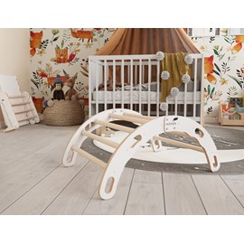 Bascule + arche montessori 2-en-1 enfant