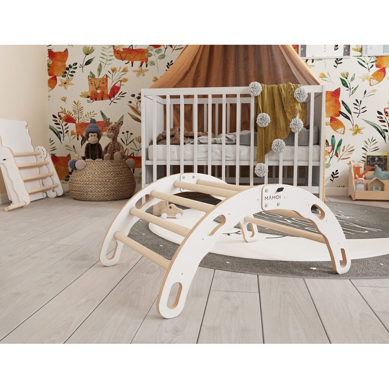 Bascule + arche montessori 2-en-1 enfant