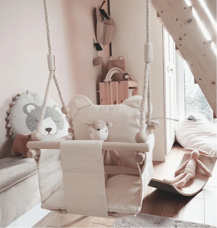 Chaise hamac suspendue bébé, petit chat