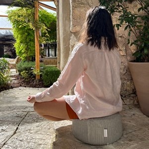 Zafu - coussin méditation vert pastel