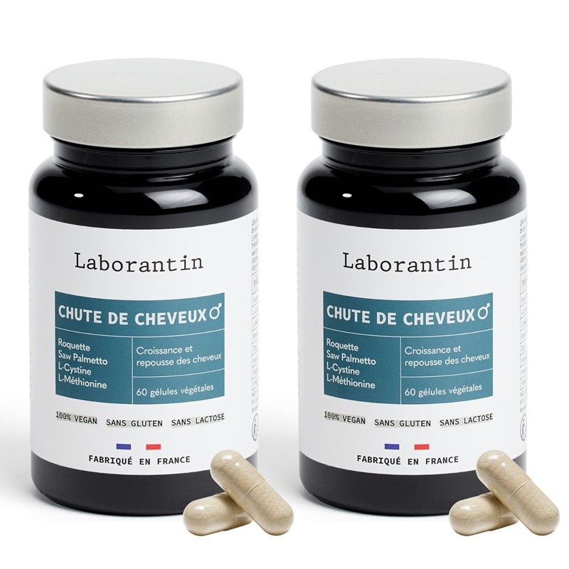 Laborantin - Chute de cheveux homme - cure de 2 mois