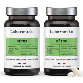 Détox - cure à base de 6 actifs - 2 mois