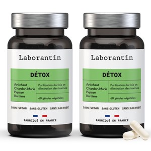 Détox - cure à base de 6 actifs - 2 mois
