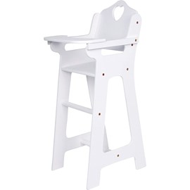 Chaise haute cœur blanche