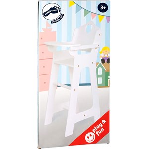 Chaise haute cœur blanche