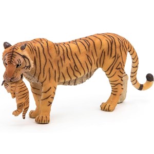 Figurine tigresse et son bébé