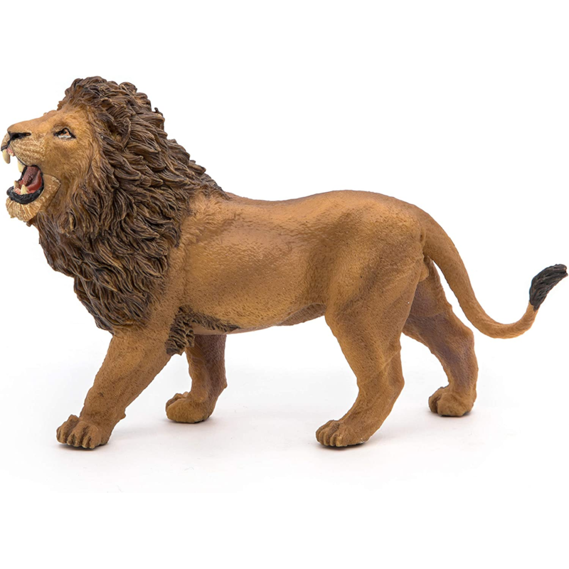 Figurine lion rugissant